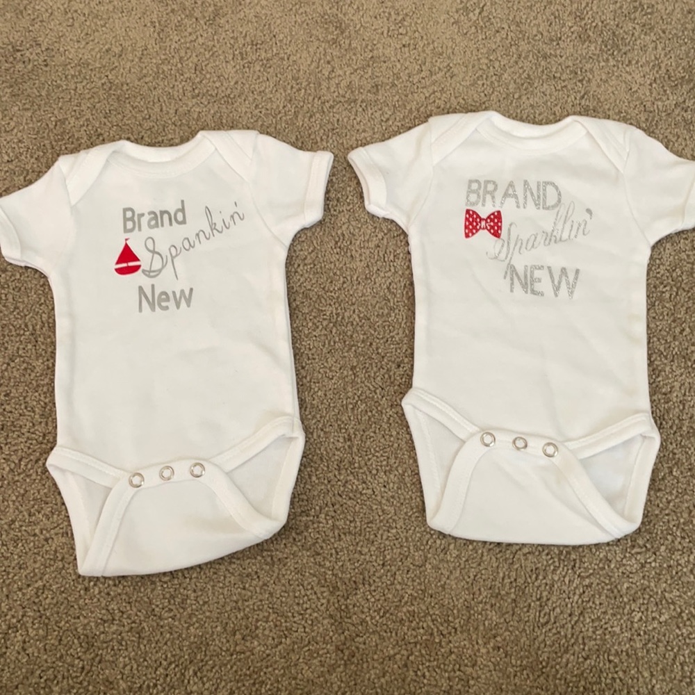 Separate or together newborn shirts